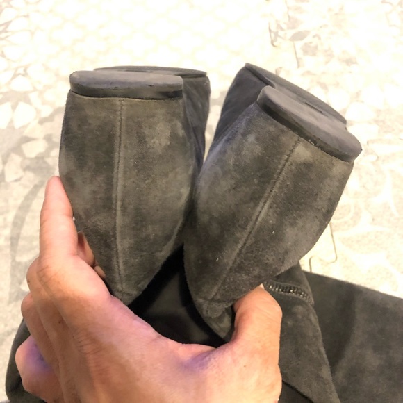 [Stuart Weitzman] Suede Elf OTK Over the Knee Boot - Picture 6 of 8